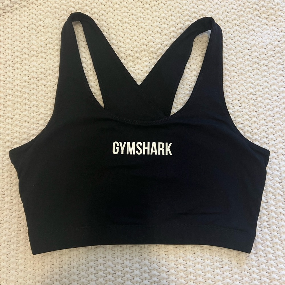 Gymshark Black Crossback Sports Bra